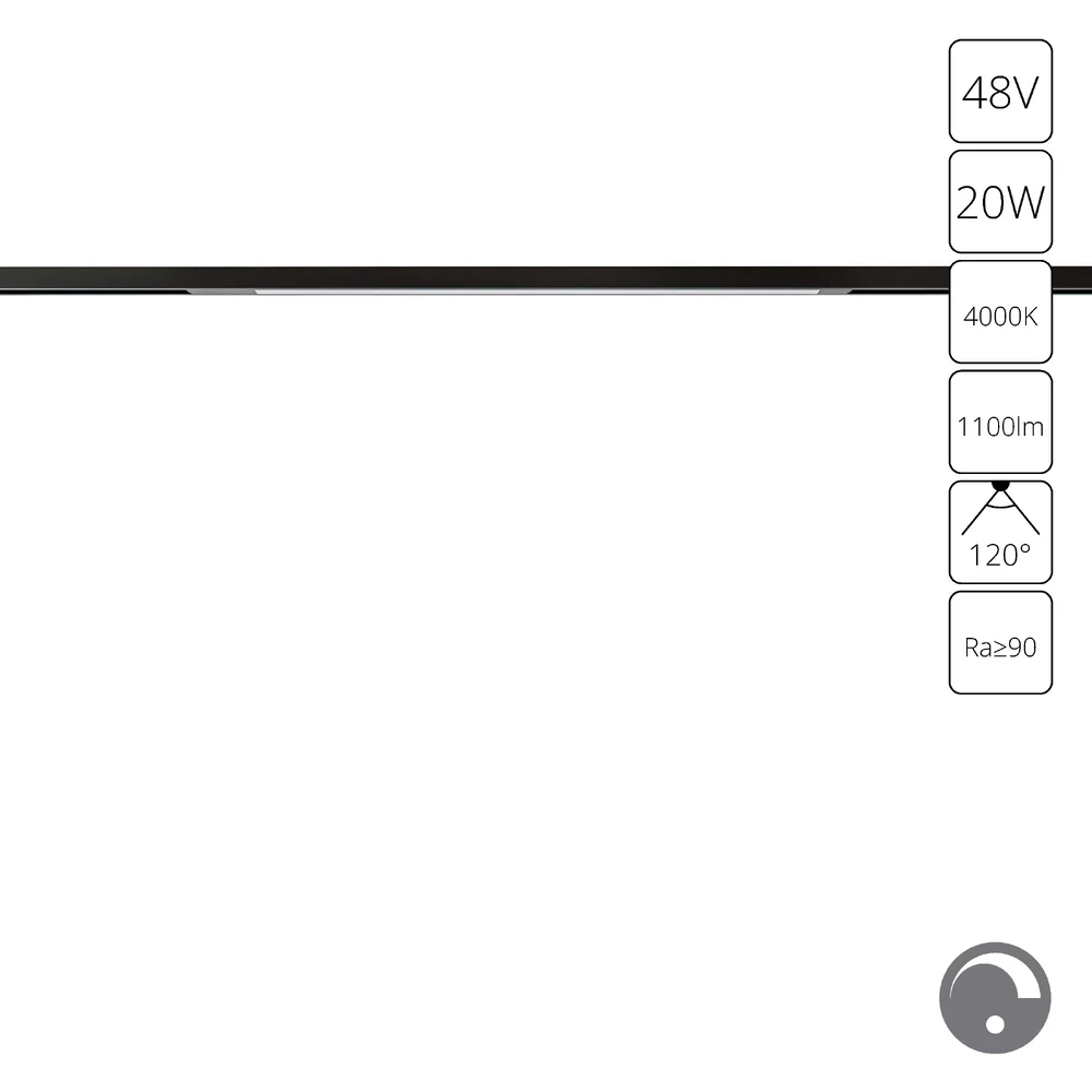 Магнитный трековый светильник Arte Lamp OPTIMA 0 1-10V A7474PL-1BK